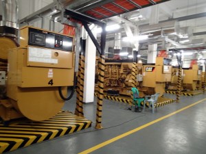Four CAT diesel generators